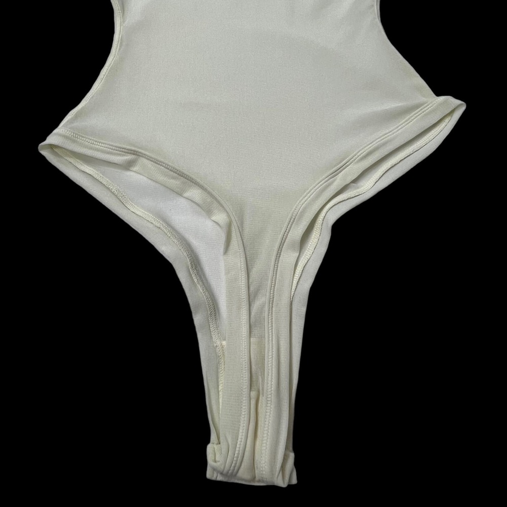 SKIMS Summer Mesh Strappy Cami Bodysuit Bone Medium - Picture 7 of 12